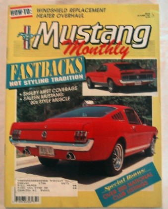 MUSTANG MONTHLY 1987 OCT - SALEEN, SAAC, GT/CS, GT500
